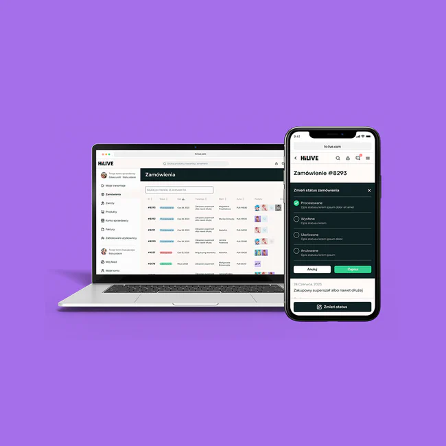 HiLIVE app mobile and desktop